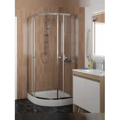 Душевой уголок Teymi Lina T00503 90x90, с поддоном, хром/стекло прозрачное 6