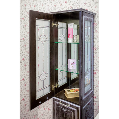 Тумба для ванной Sanflor Адель 65 (венге/серебро) 9