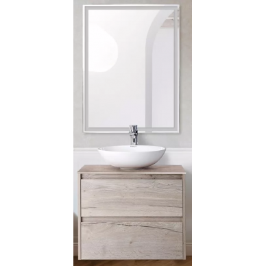 Комплект мебели для ванной Belbagno SET-KRAFT 60 (SET-KRAFT-600-RGB-CDEC-BB344-LOY-GRT-600/800) Rovere Galifax Bianco 0