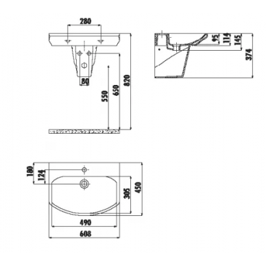 Полупьедестал Creavit Sorti (SR260-00CB00E-0000) 1