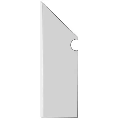fNFQ Roma Diamond Carrara Battiscopa Sag SX Brillante 7.2x30 0