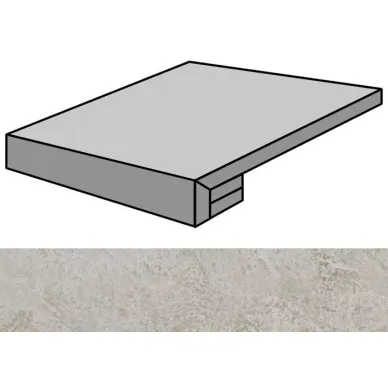 Iridio Grey Lappato Gradone Rec 59.55x59.55 0