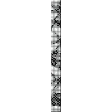 BW7H231 Black&White бордюр чёрный 4х44 0