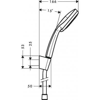 Душевой гарнитур Hansgrohe Croma 100 Vario (27592000) хром 7