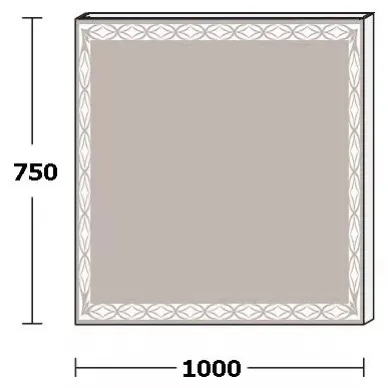 Зеркало De Aqua Тренд (TRN 405 100) с LED подсветкой 100х75x3 см 5
