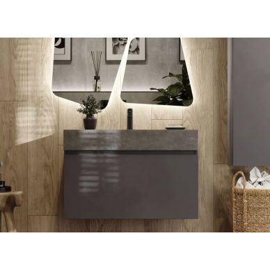 Тумба для ванной Raval Facet (Fac.01.80/P/A/RL) (80 см) антрацит 7