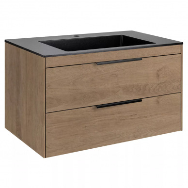 Тумба для ванной Vincea Chiara 2D 800 (VMC-2C2800NO) (80 см) (N.Oak) 5