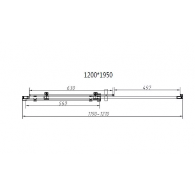 Душевой уголок Vincea Como-N (VSR-4CN9012CL) 120х90х195см, профиль хром/стекло прозрачное 5