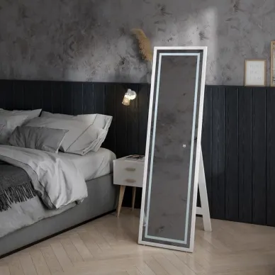 Зеркало Teymi Helmi White Edition T20243 напольное, с подсветкой, сенсор, белый, 49 см 14