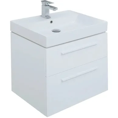 Тумба для ванной Aquanet Nova 242279 60 см, белый глянец 7