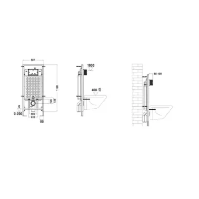Инсталляция Welt Wasser MARBERG 507 + MERZBACH 043 MT-GR + MAR 507 RD GL-WT в комплекте с унитазом, безободковый, с сидением микролифт 6