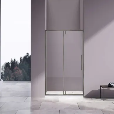 Душевая дверь Vincea Slim-N VDP-4SN120CLGM 120x195 см, профиль воронёная сталь/стекло прозрачное 0