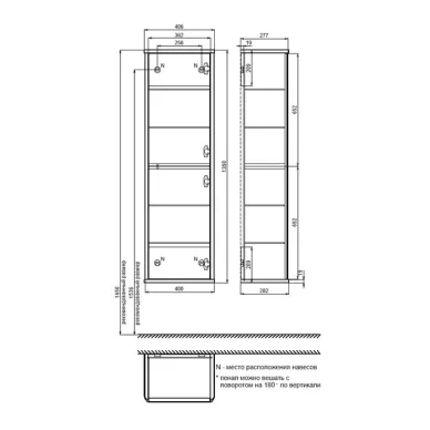 Пенал Iddis Oxford Neo 40 см OXN40D0i97 темно-серый 4