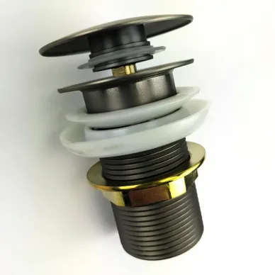 Сливной набор для раковины Teymi Solli T140204 с переливом, click-clack, бронза матовая 12