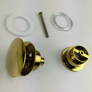 Сливной набор для раковины Teymi Lina T140215 click-clack, золото 10