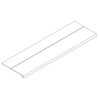 1043930 GRADONE SQUARE ASSEMBLATO (COMP. 2 PZ) URBAN SAND 36x118 0