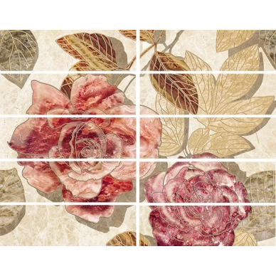 Бордюр Illyria flowers mix 7,5х25 0