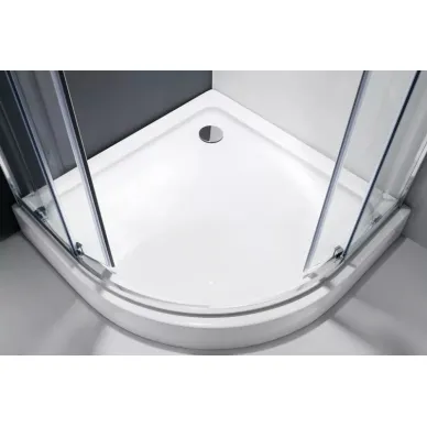 Душевой уголок Cezares Molveno (MOLVENO-RH-22-130/120-C-Cr-IV) профиль хром/стекло прозрачное 5