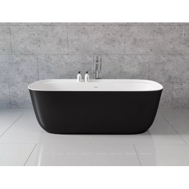 Акриловая ванна Aquanet Family Fine (95778-GW-MB) 170x78 см, Gloss Finish (панель Black matte) 5