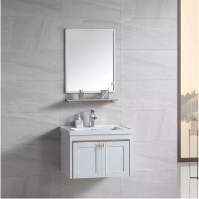 Тумба с раковиной River Amalia 605 BG (60.5 см) + зеркало (48x63 см) 0