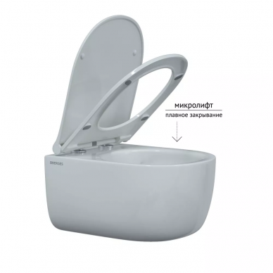 Инсталляция Berges Novum 525 + EGO Rimless + кнопка L3 (хром глянцевый) в комплекте с унитазом (белый), безободковый, с сидением микролифт 6