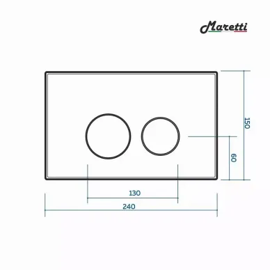Комплект Maretti Umbria (UM76EA74052) унитаз UM10PBM76-844, инсталляция AC11P4534, кнопка AC12EA-740 8