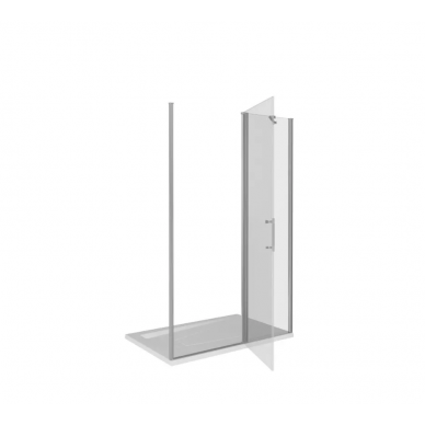 Душевая дверь Good Door Mokka WTW-120-C-WE (120x185 см) профиль белый/ стекло прозрачное 1