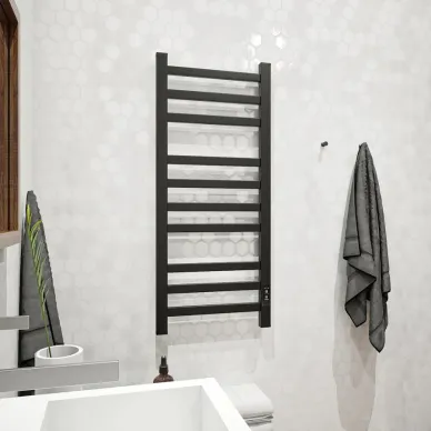 Полотенцесушитель электрический Teymi Modern П10 (40х100) чёрный матовый 10