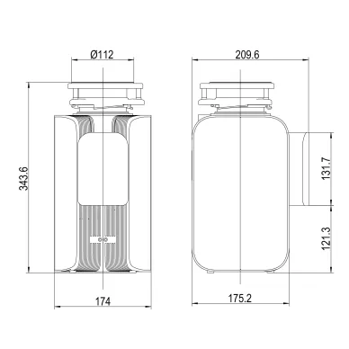 Измельчитель пищевых отходов  Lemark DON 3200 9940094 6