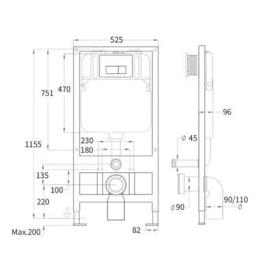 Инсталляция Welt Wasser BAMBERG 525 + HOFBACH 041 GL-WT + BAMBERG WT в комплекте с унитазом, безободковый, с сидением микролифт 4