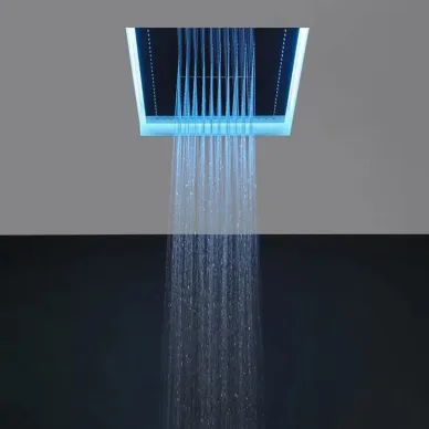 Antonio Lupi Душевая система Meteo XXL 100x75x11 см, с подсветкой LED, цвет: полированная сталь METEOXXL_BAL 10
