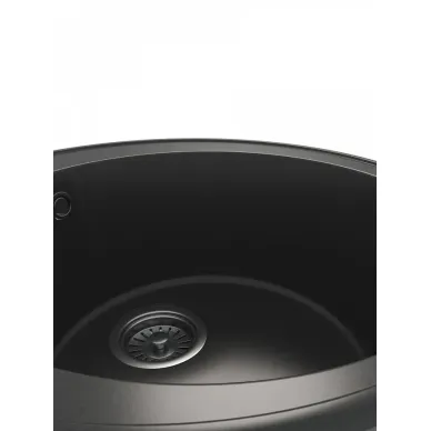Мойка для кухни Teymi Lina Smart T120102 D48 круглая черная матовая 6