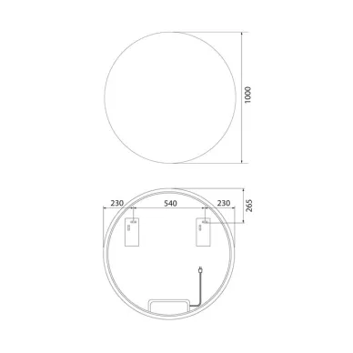 Зеркало Iddis Bild BIL1000i98 100 см с подсветкой 5