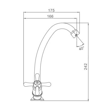 Смеситель для кухни Prohanss P11 P11.41 хром 1