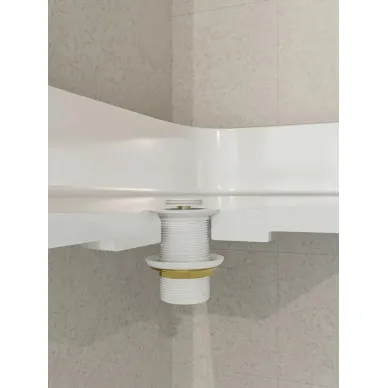 Сливной набор для раковины Teymi Ritta T140126 без перелива, click-clack, белый матовый 7