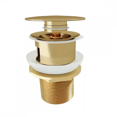 Сливной набор для раковины Teymi Solli T140205 с переливом, click-clack, золото 6