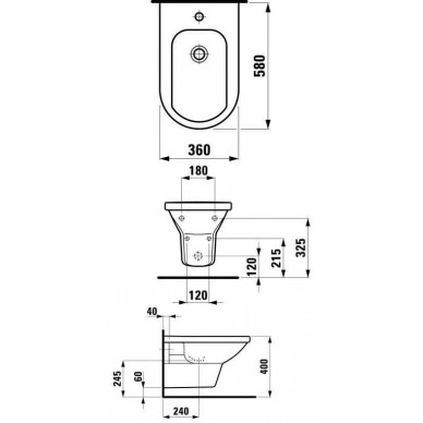 Биде подвесное Laufen Living (3043.1) 1