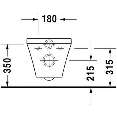 Чаша подвесного унитаза Duravit DuraStyle Rimless (2538090000) с микролифтом 5