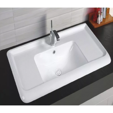 Раковина встраиваемая CeramaLux N (NYJ844-90) (90 см) 2