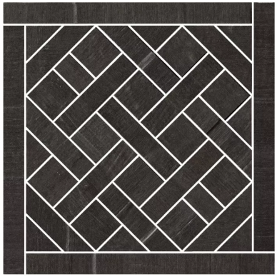57382 Mosaico Carre Noir 20x20 0