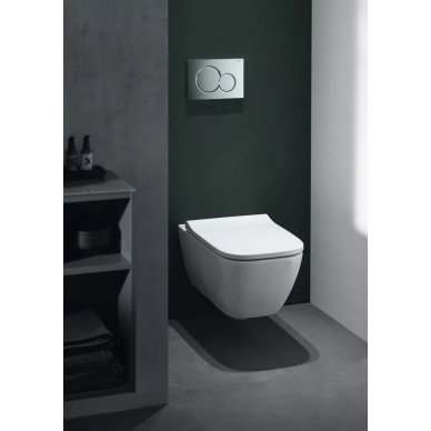 Чаша подвесного унитаза Geberit Smyle Square Rimfree (500.683.01.1) микролифт 5