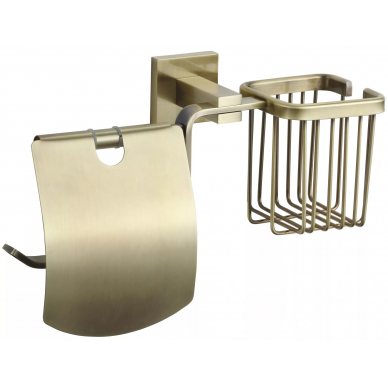 Держатель туалетной бумаги и освежителя Savol 65с (S-L06551C) бронза 0