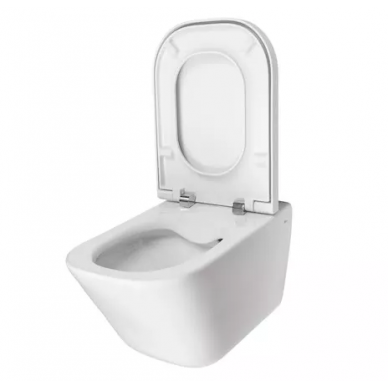 Унитаз подвесной Roca Gap Clean Rim (A34H47C000) безободковый, с микролифтом 5