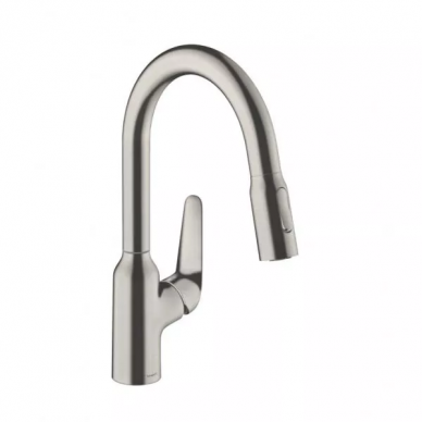 Смеситель для кухни Hansgrohe Focus M42 (71801800) (с вытяжным изливом) под сталь 0