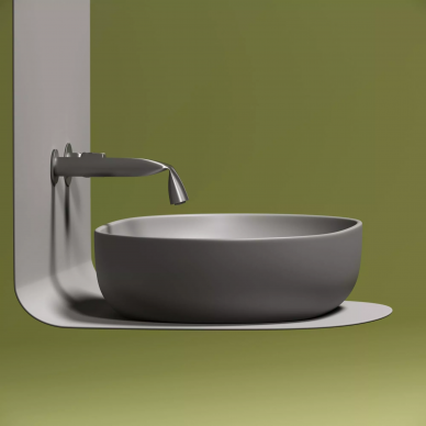 Раковина накладная Ceramicanova Element (CN6047MH) (60x41.5 см) (антрацит матовый) 6
