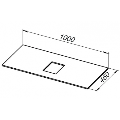 Столешница под раковину Allen Brau Infinity 100 (1.21012.GR-S) graphite structure 3