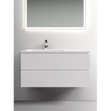 Тумба для ванной Sancos Snob T (SNT100LW) (99.5 см) (под раковину с левой чашей) Bianco 5