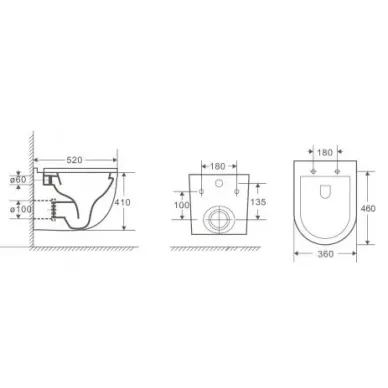 Инсталляция Welt Wasser AMBERG 506 + HEIMBACH 043 GL-WT + Amberg RD-WT в комплекте с унитазом, безободковый, с сидением микролифт 5