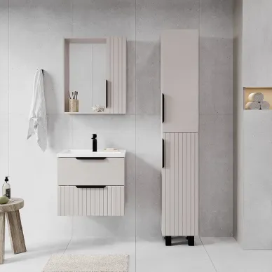Тумба для ванной VIANT Сицилия MODUO 80 VSIC80MDCAP-T2YP капучино 5