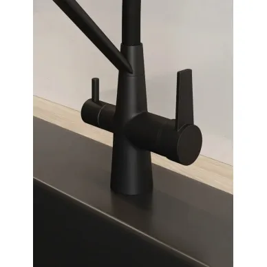 Смеситель для кухни Teymi Solli T10270 чёрный матовый 9